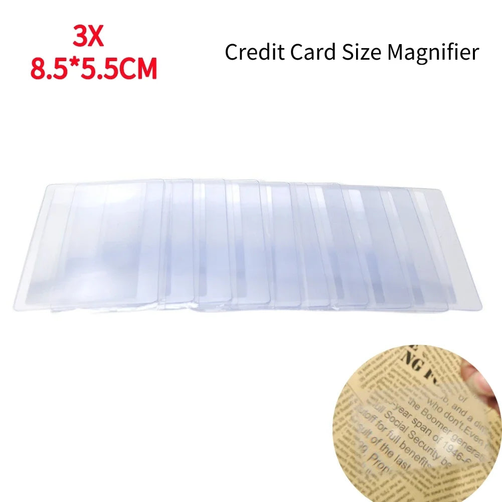 Ultra Thin 3X Book Page Magnifier with Light