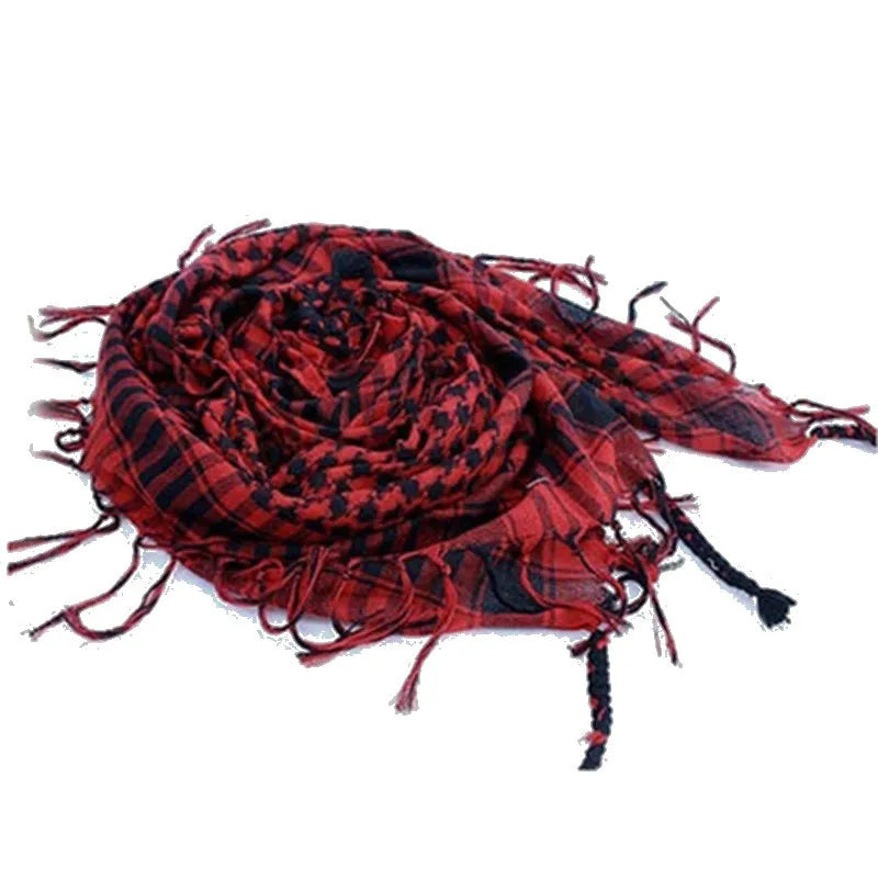 Écharpe Tactique Carreaux Militaire Unisexe