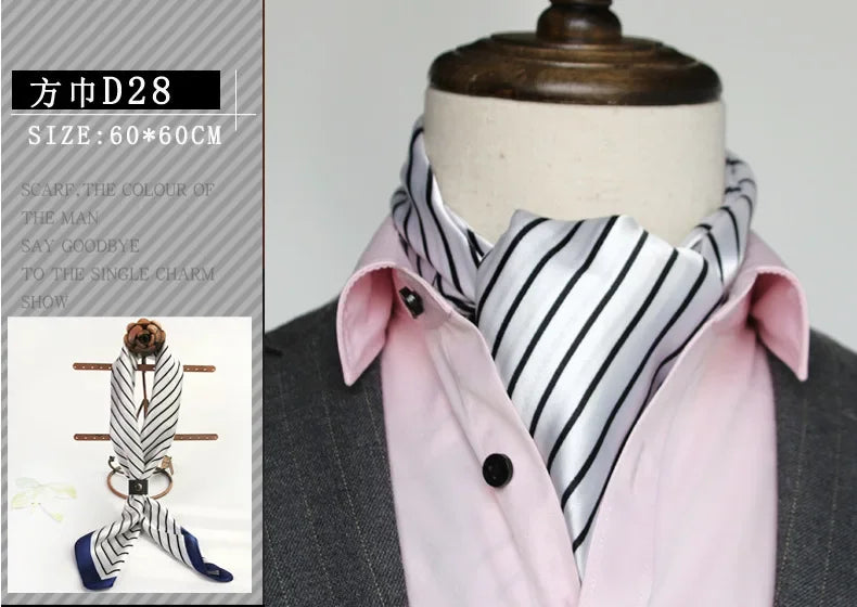 Foulard en soie britannique - Écharpe carrée chic