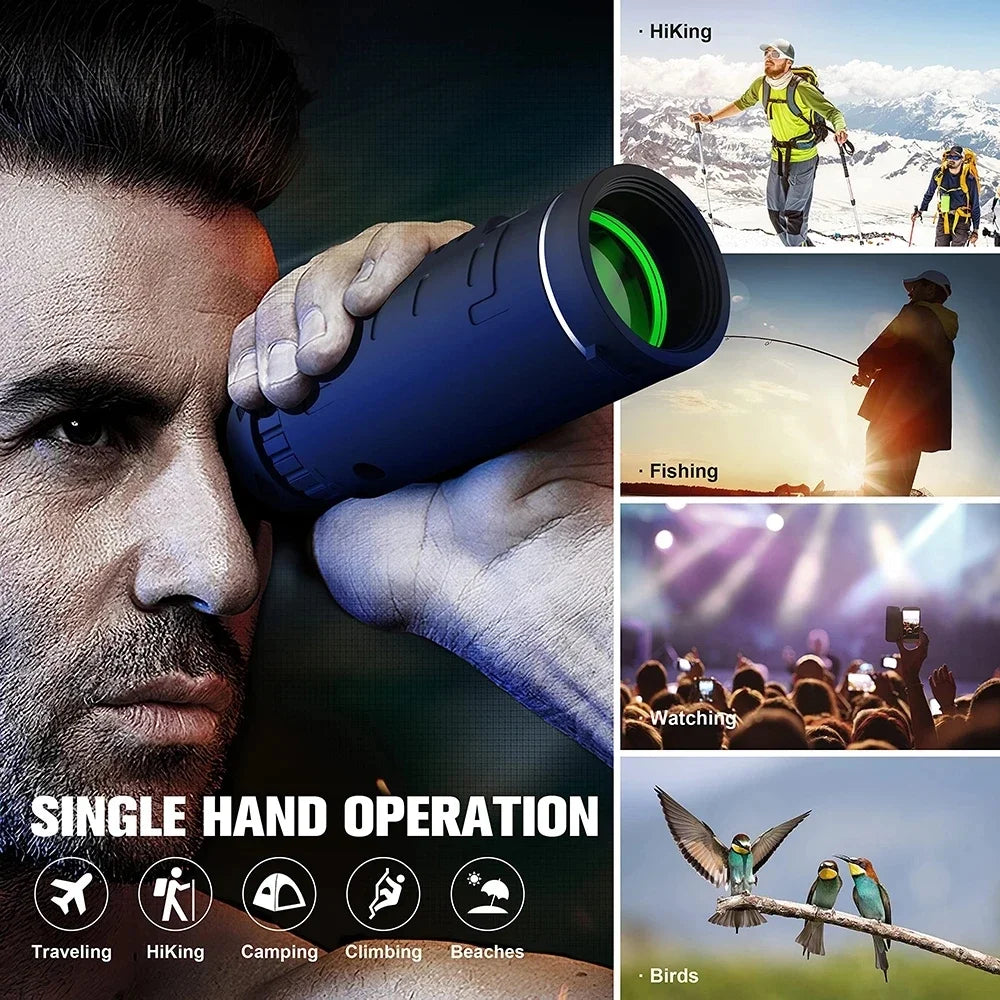 40x60 Waterproof Monocular for Concerts & Sports