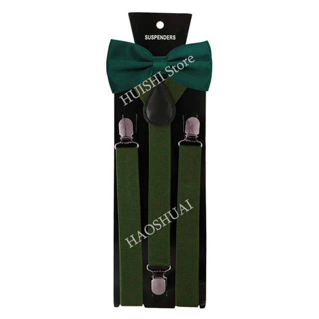 Chic Bowtie & Suspender Set for All Occasions