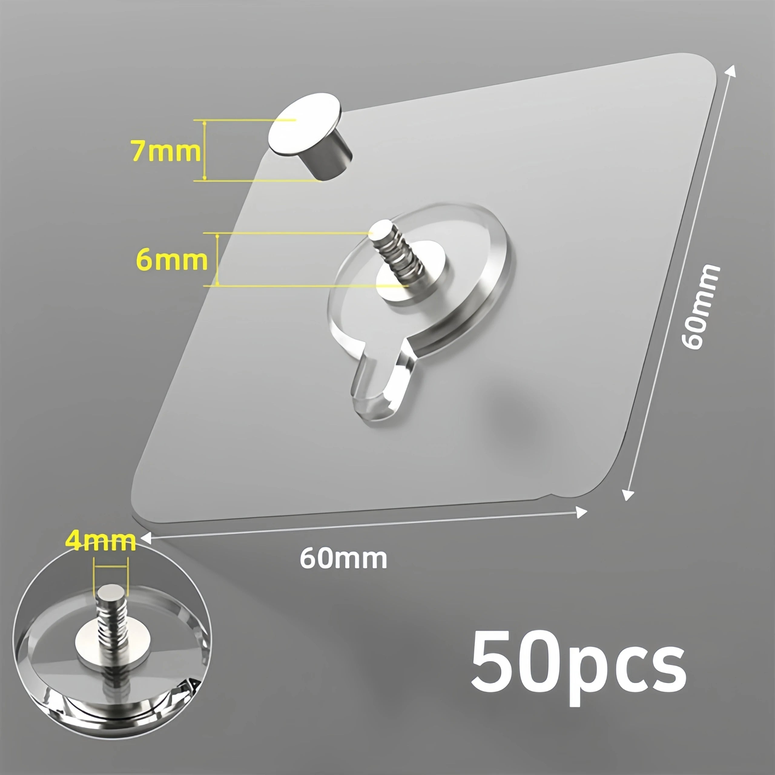 Strong Adhesive Wall Hooks for Photos & Decor