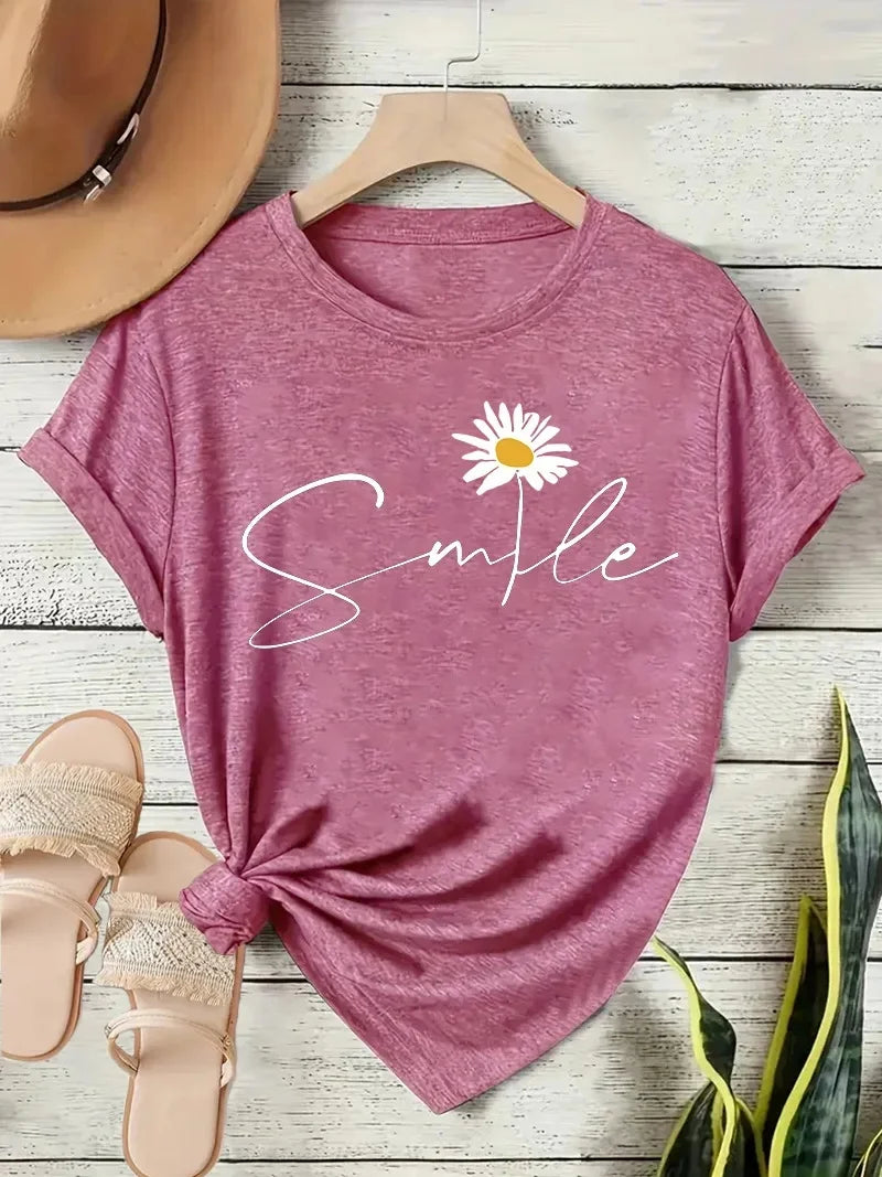 T-Shirt Floral Chic Femme - Confort Estival