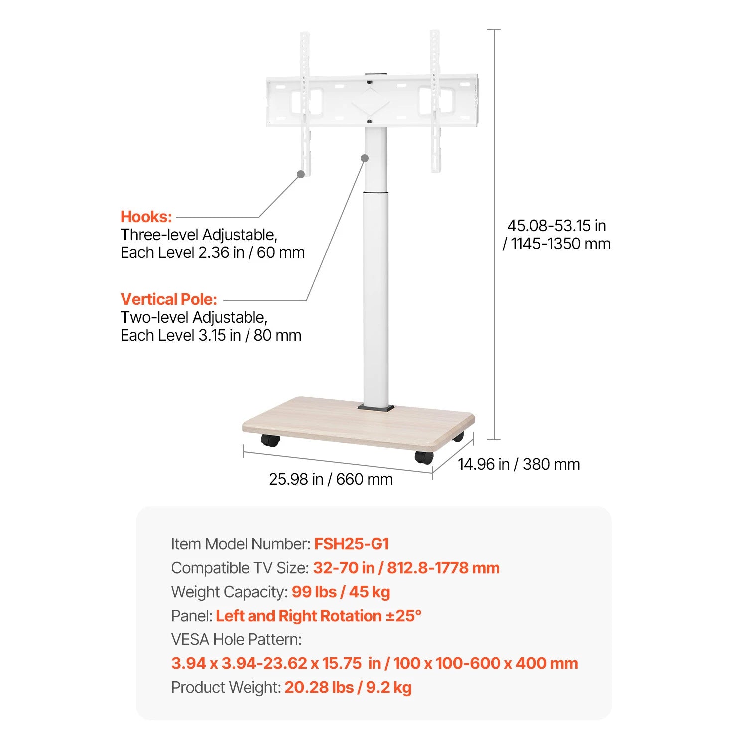 Meuble TV Roulant SucceBuy
