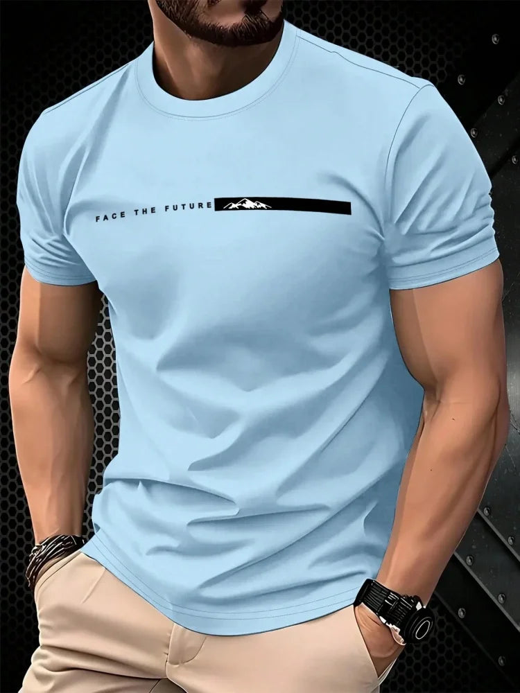 T-shirt décontracté homme à motifs estivaux