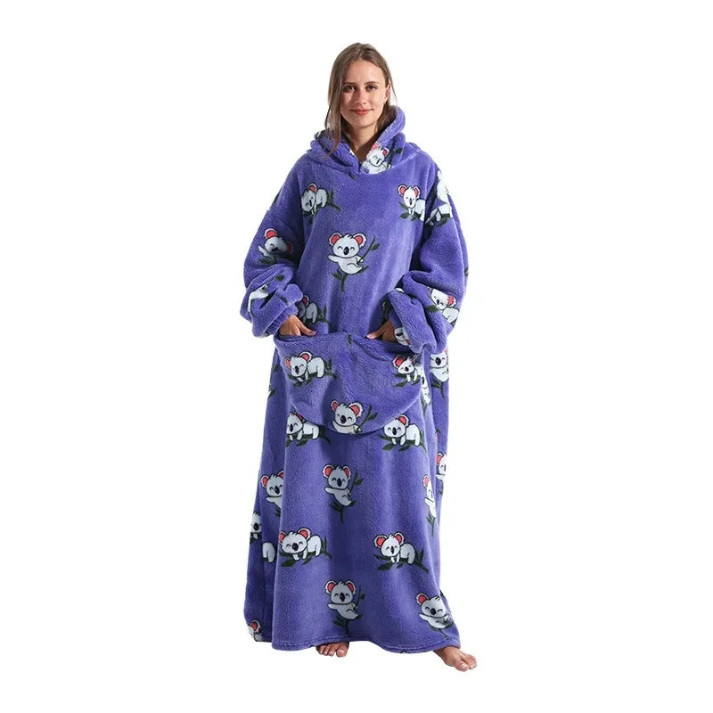 Ultra Couverture à Capuche Cocooning Hiver Unisexe