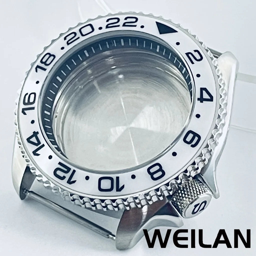 Boîtier Plongée 42mm NH35 Acier Inoxydable Argent