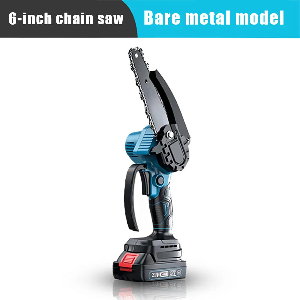 PowerCut Mini 21V Cordless Chainsaw 6” - Portable