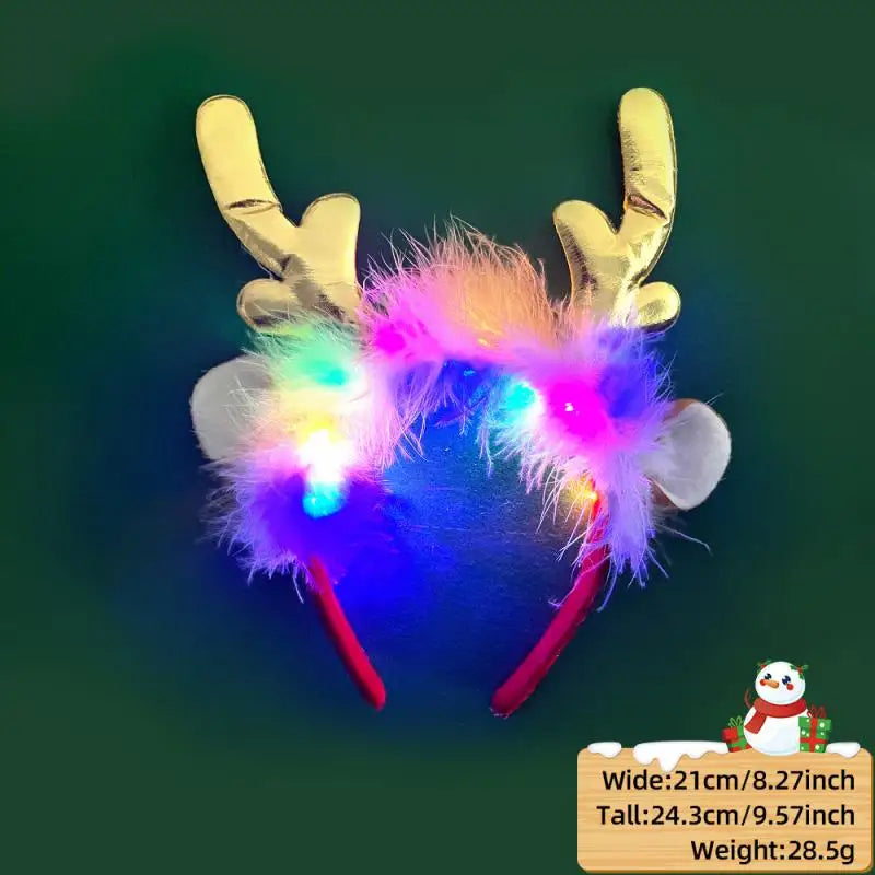 Bandeau lumineux en bois de renne pour Noël 2024