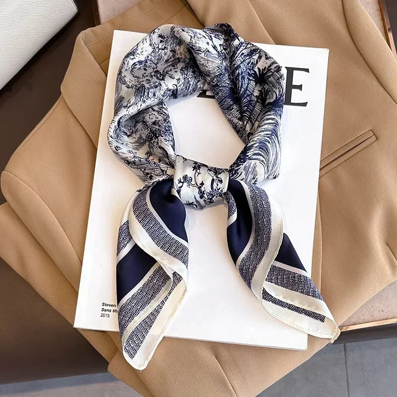 Foulard Luxe Satiné Équestre pour Femme