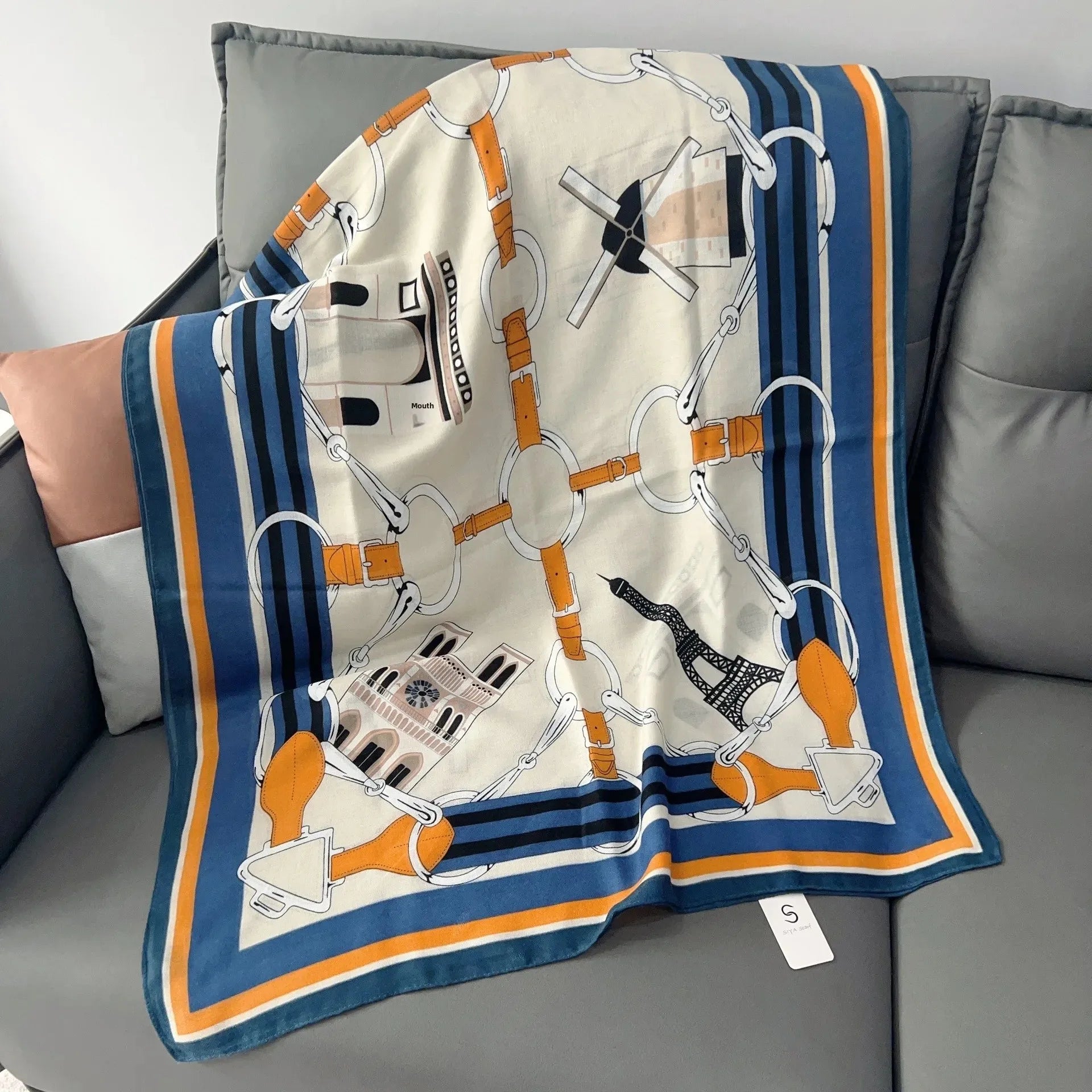 Écharpe Chic Coton-Lin : Élégance et Protection Solaire