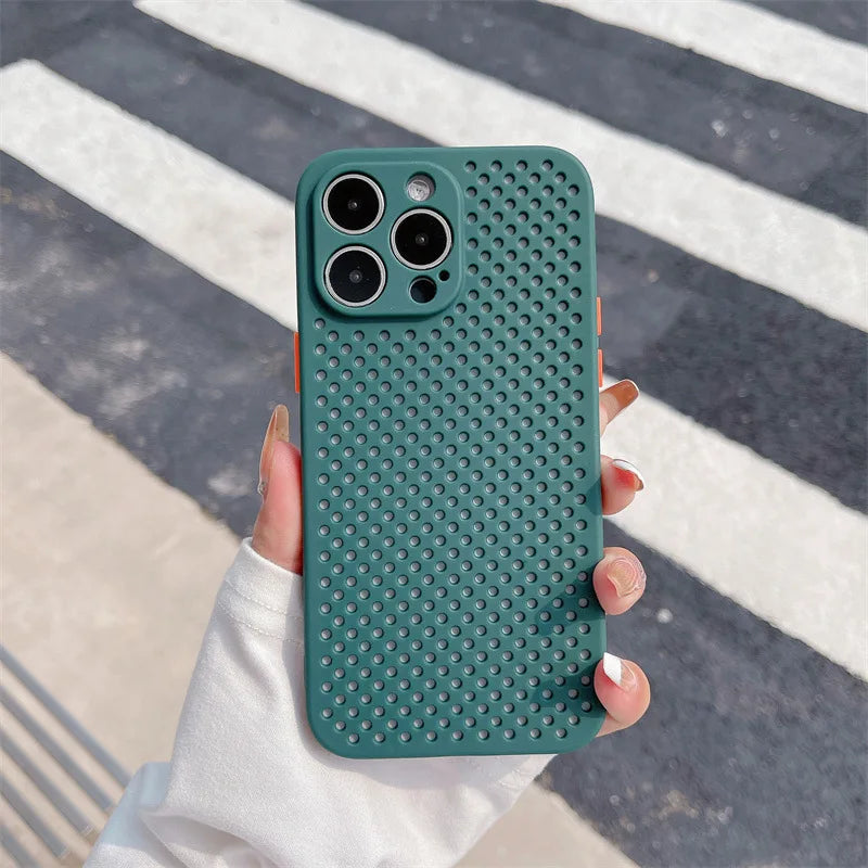 Coque Luxe Couleur Bonbon iPhone Respirante