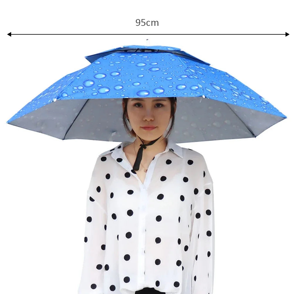 Umbrella Cap: Portable Rain & Sun Protection Hat