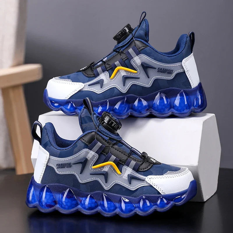 Baskets Cuir Enfant Respira Sport Décontracté