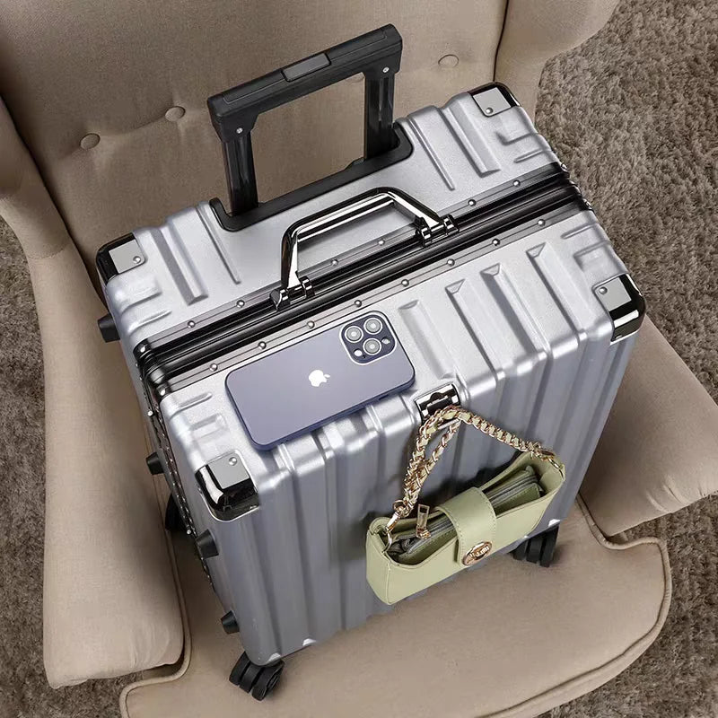 Valise Rigide Aluminium 20-26 avec Serrure et Roues