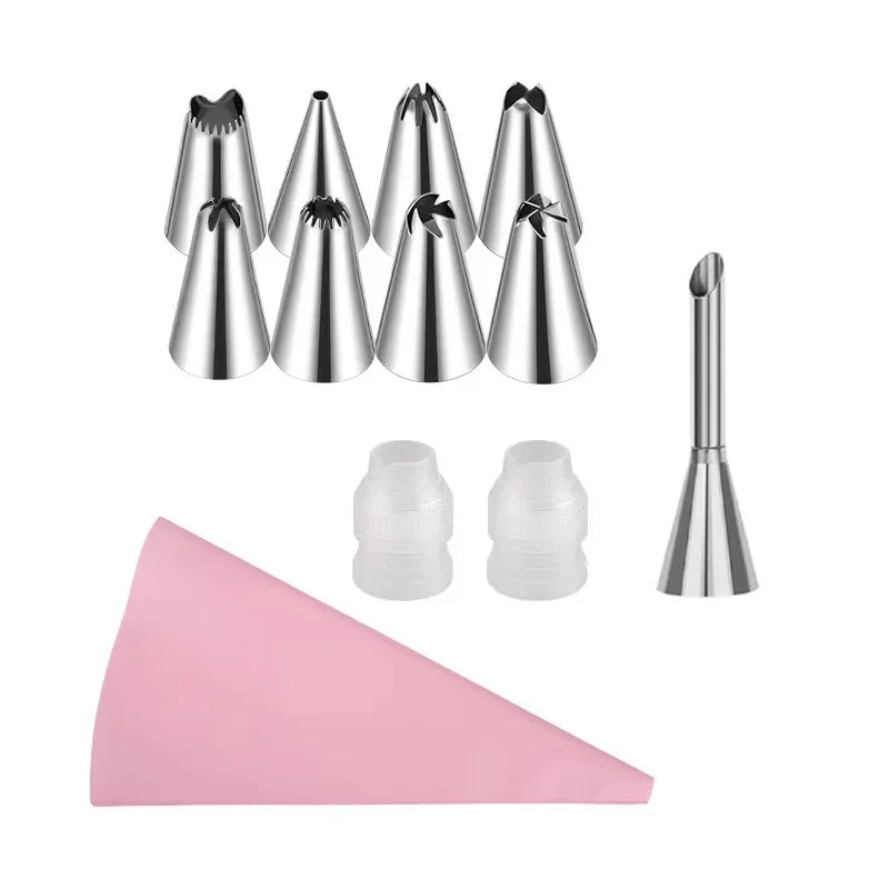 Kit de Décoration Gâteau: Poches et Embouts Silicone