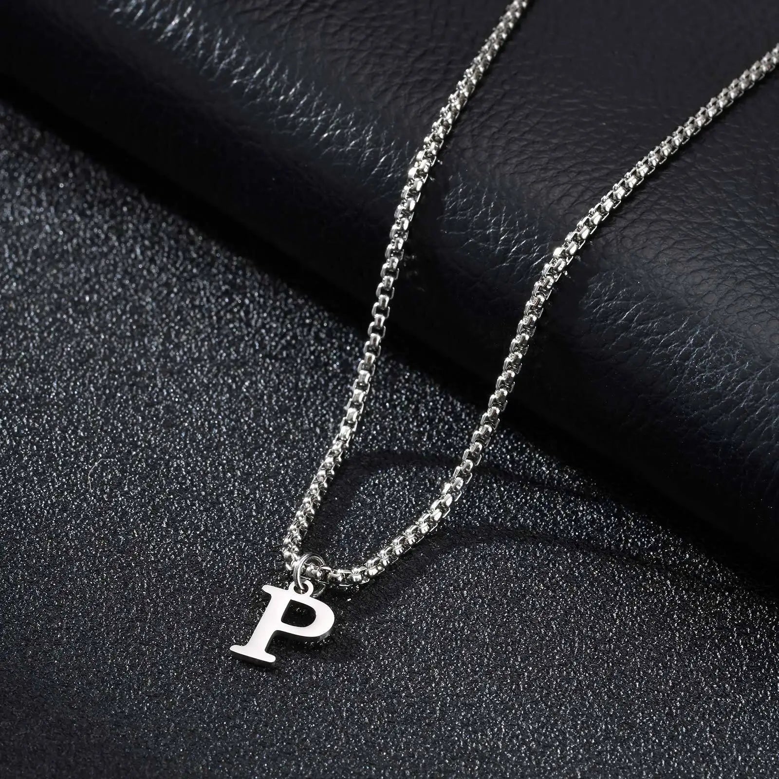 Collier Initiales Vnox en Acier Inoxydable