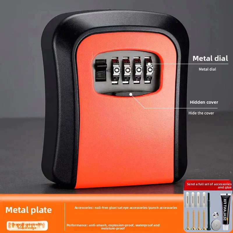 Porte-clé mural sécurisé à combinaison 4 chiffres