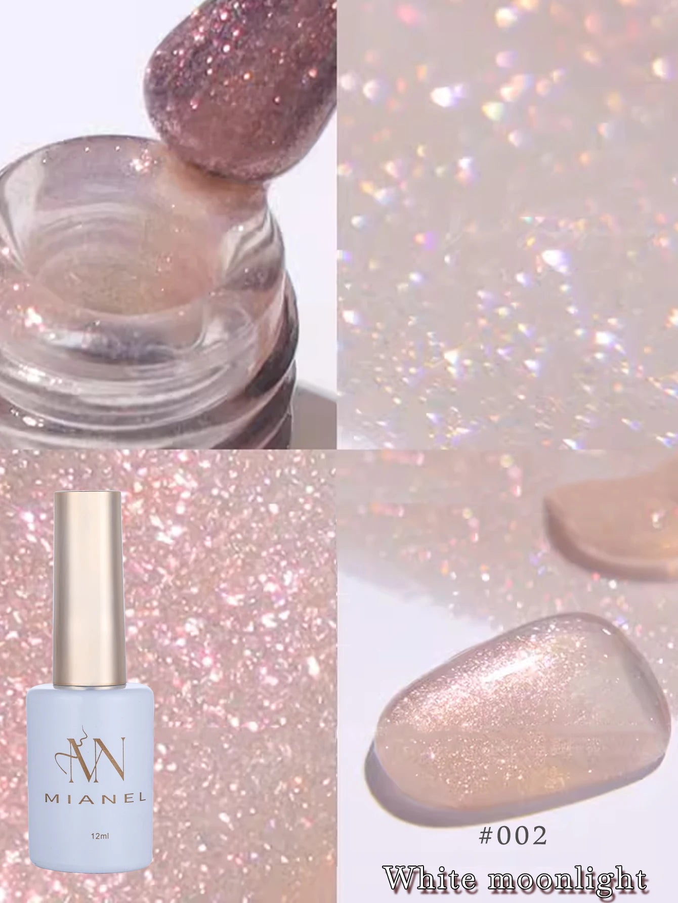 Gel Vernis Éclat Oolong 12 ml - MISS SHAKAN