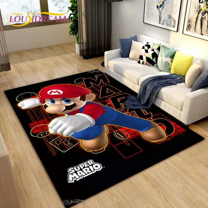 MINISO Mario Cute Rug: Non-Slip, Waterproof, Durable