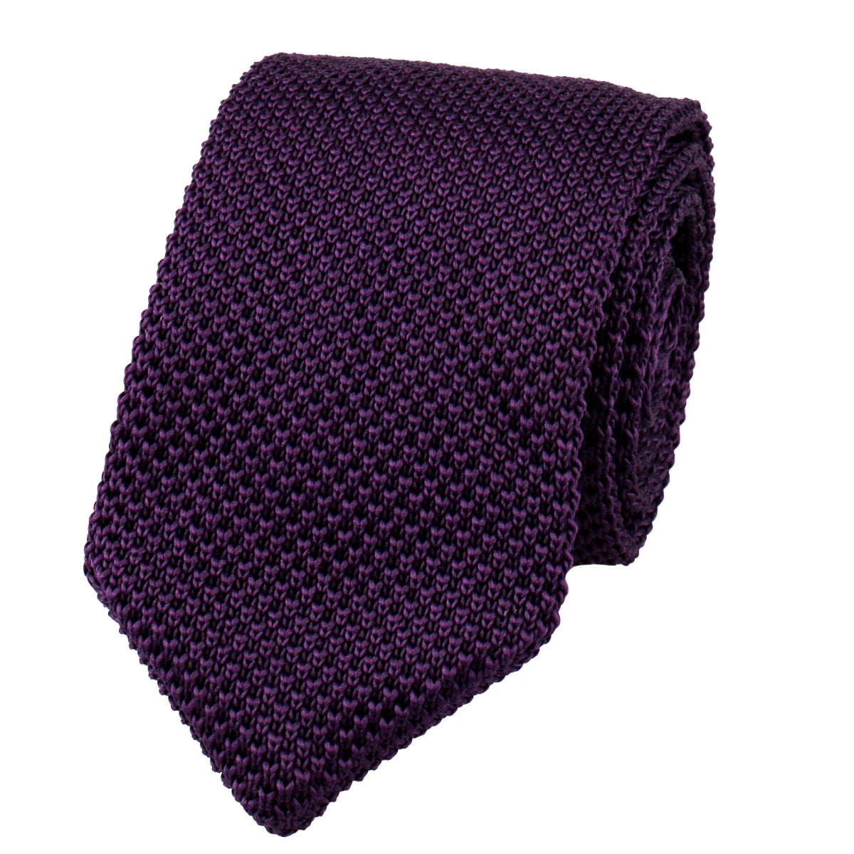 Cravate Tricotée Bleu Foncé Élégance Casual