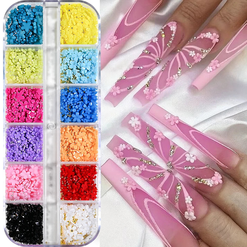 Charms Océan Doré 3D pour Nail Art