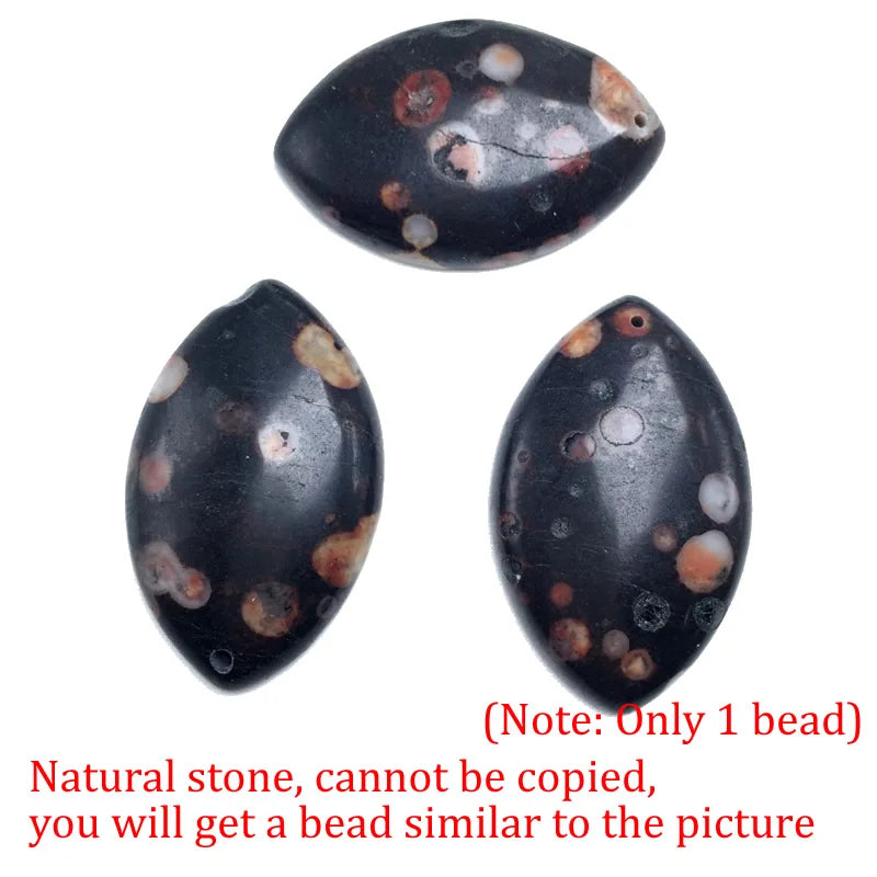 Pendentif Marquise en Agate Naturelle