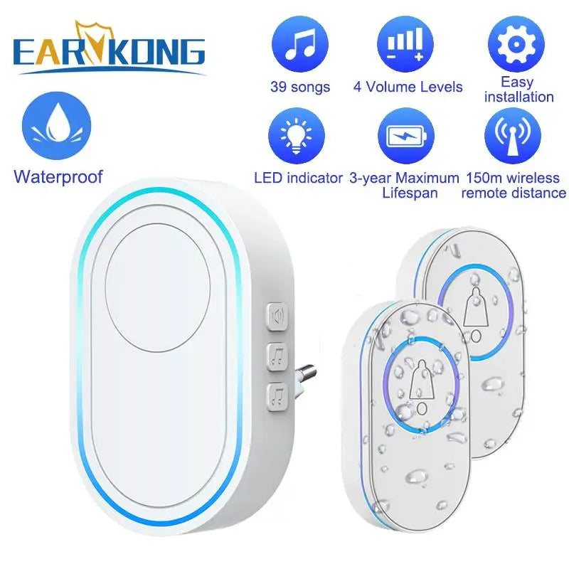 Smart Waterproof Wireless Doorbell - Earykong