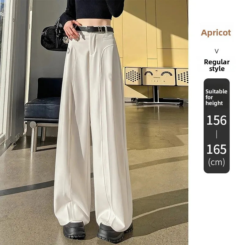 Pantalon Chic Taille Haute à Jambes Larges -