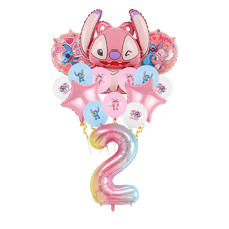 Ensemble Anniversaire Lilo & Stitch Fête Disney Fille
