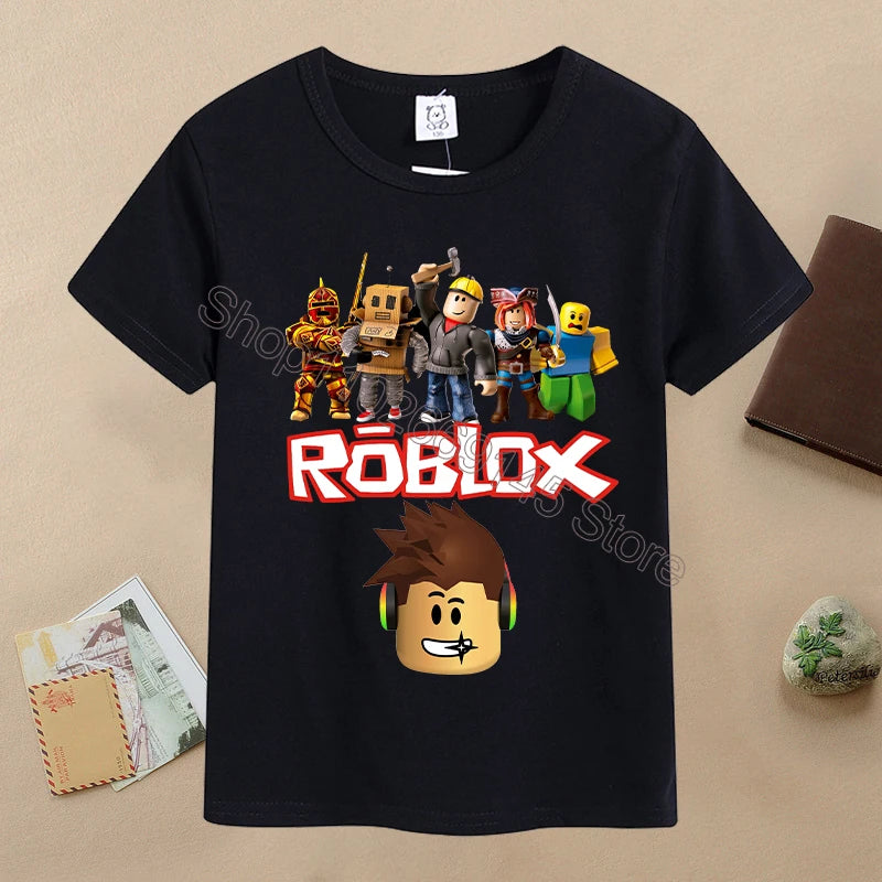 T-shirt Cartoon Enfant ROBLOX Été 6-12 Ans