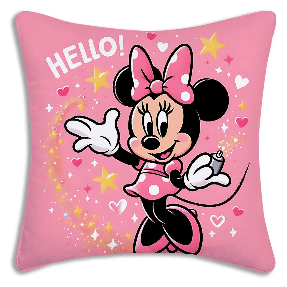 Kawaii Disney Duo: Mickey & Minnie Plush Pillow Covers