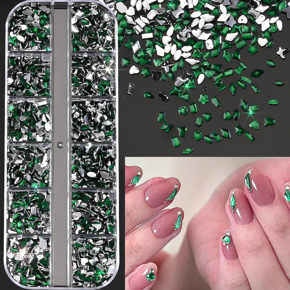 Charms Océan Doré 3D pour Nail Art