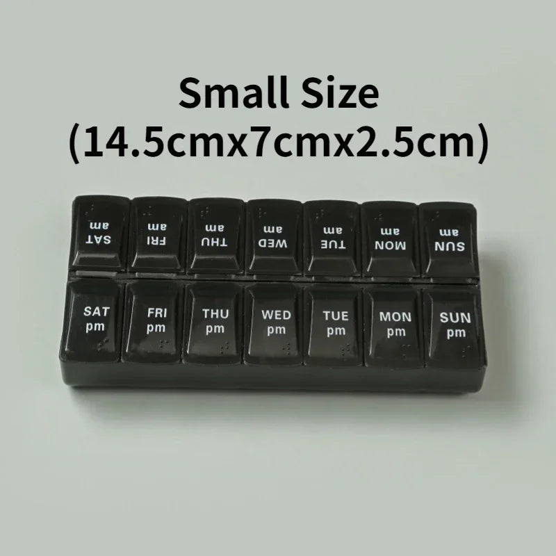 Pilulier Hebdo Voyage 14 Grilles - Organisateur Pratique