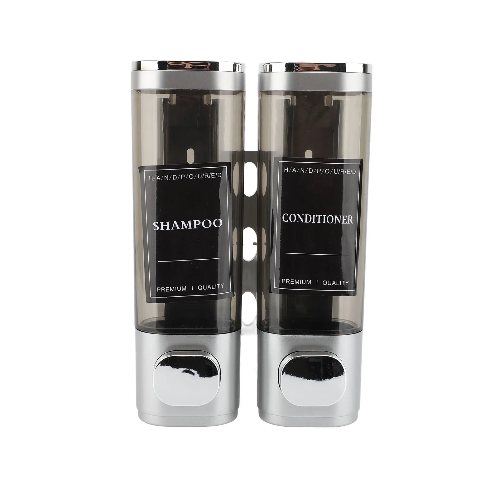ClearTwin Pump: Dual Wall-Mount 300ml Soap Dispenser
