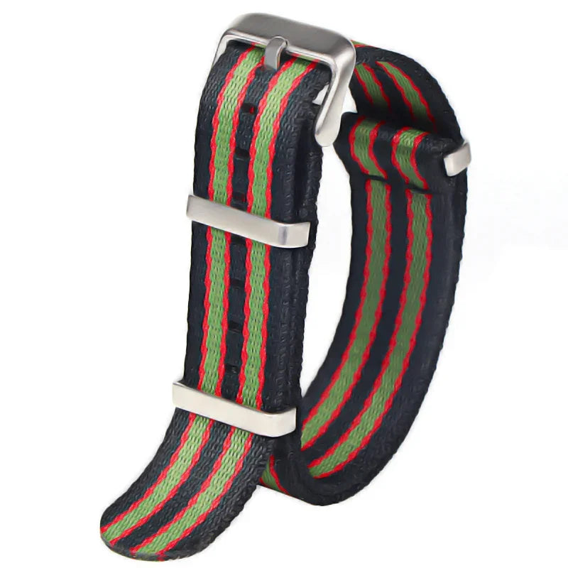 Bracelet Nylon 20/22mm Unisexe - Remplacement Chic