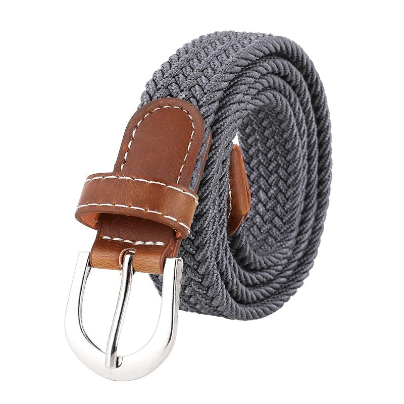 Versatile Stretch Woven Belt for All Styles