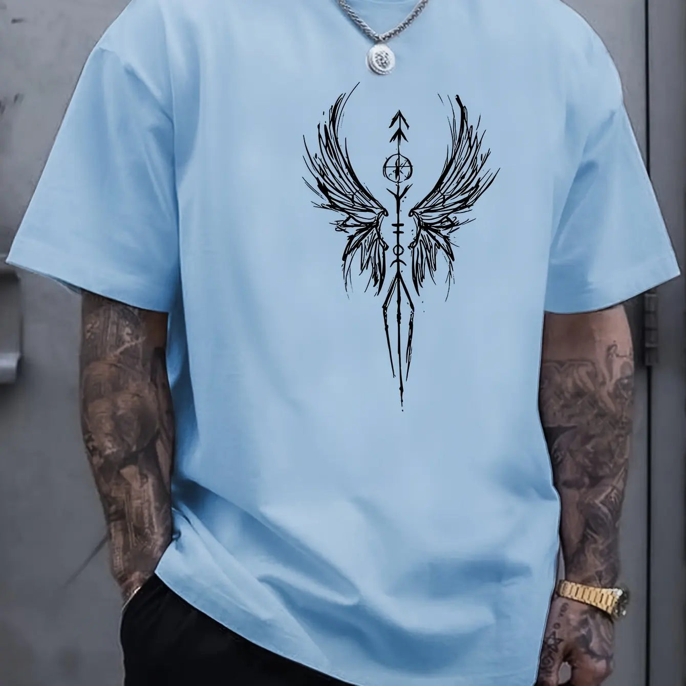 Graphic Cotton Tee for Men - Casual Summer Style