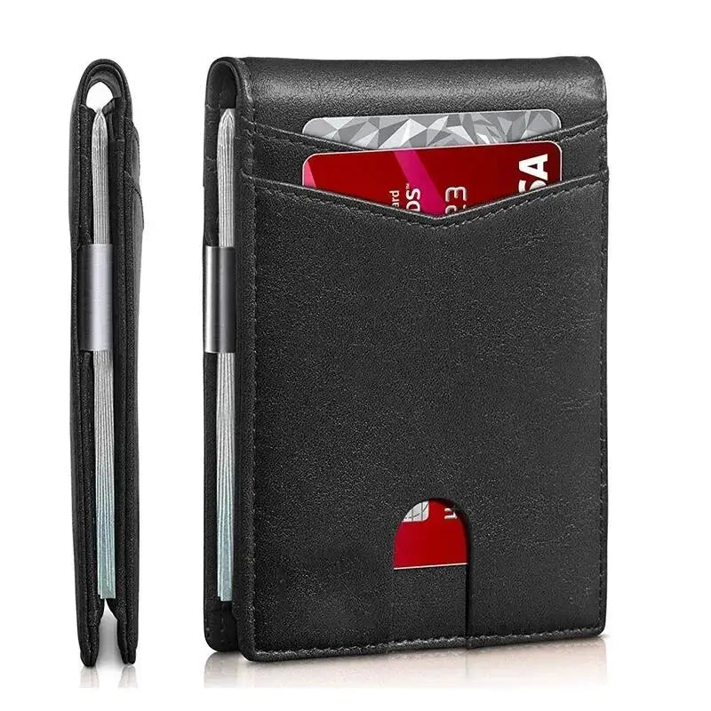 Carbon Luxe RFID Wallet: Slim Men's Card Holder