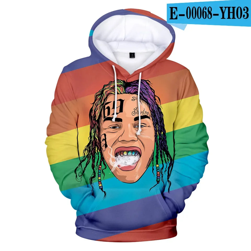 Hoodie 3D Tekashi69 Style Urbain