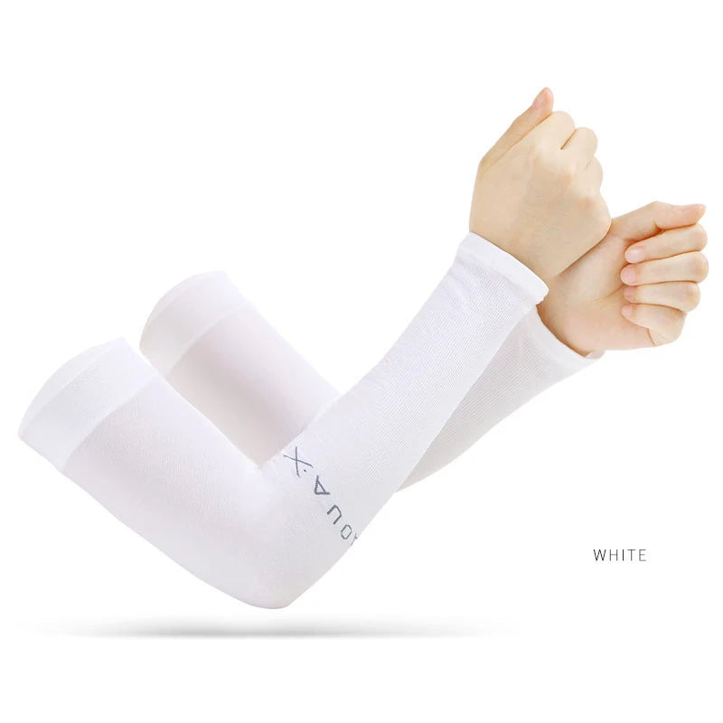 SilkShield UV Arm Covers & Fingerless Cycling Gloves