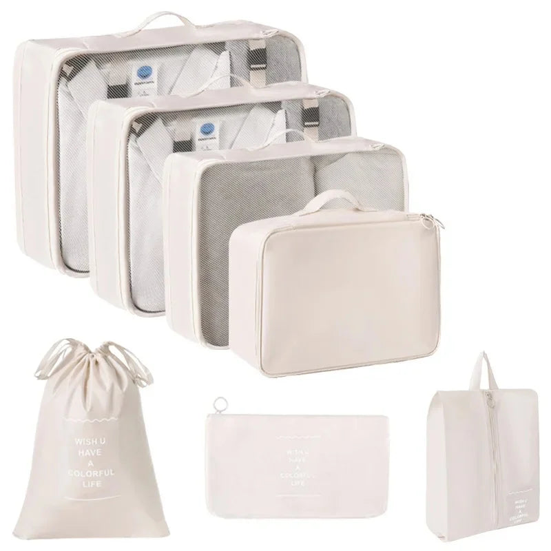 Kit Voyage 7 Sacs en Toile Pratique