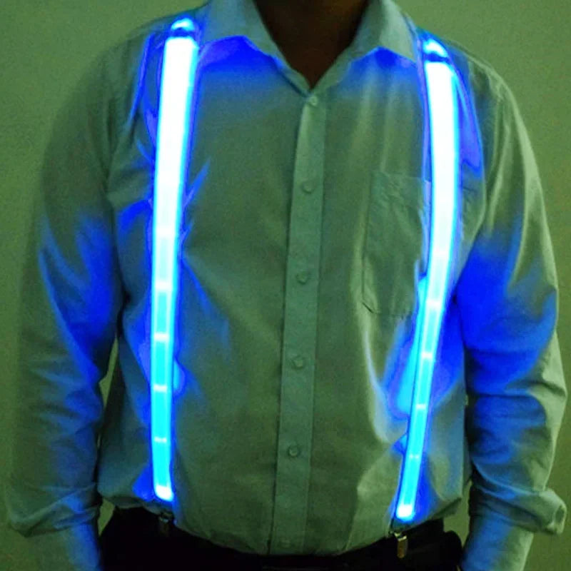 LED Bowtie Suspenders - Stylish & Fun for All!