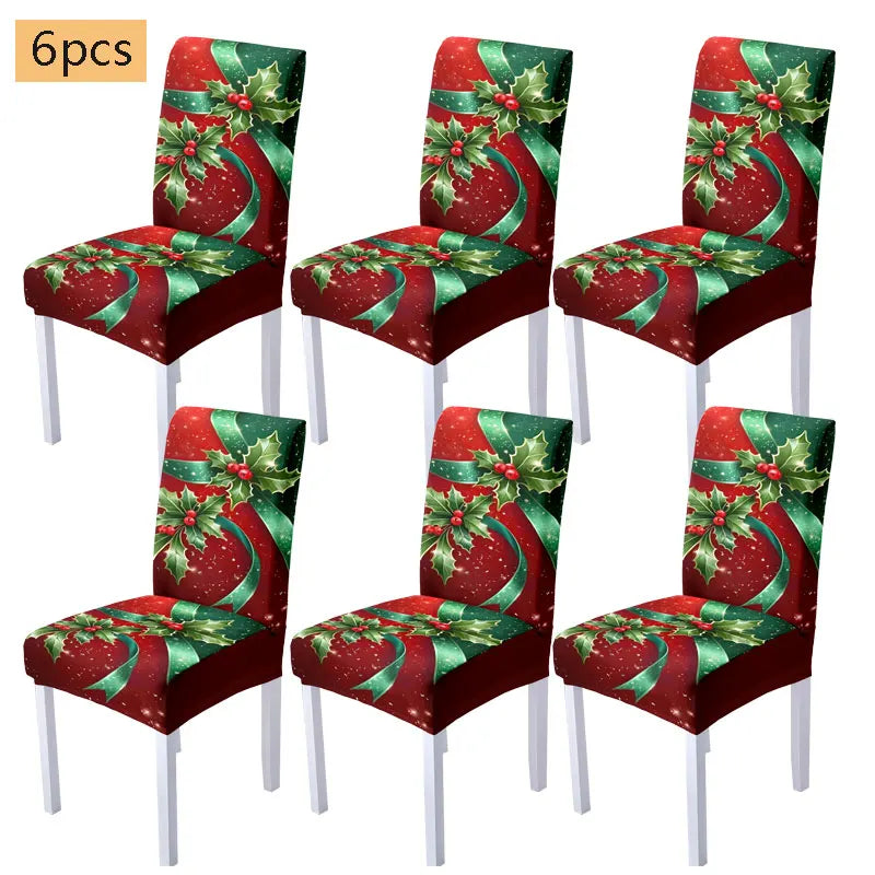 Ensemble Nappe & Housses Noël Déco Maison Festive