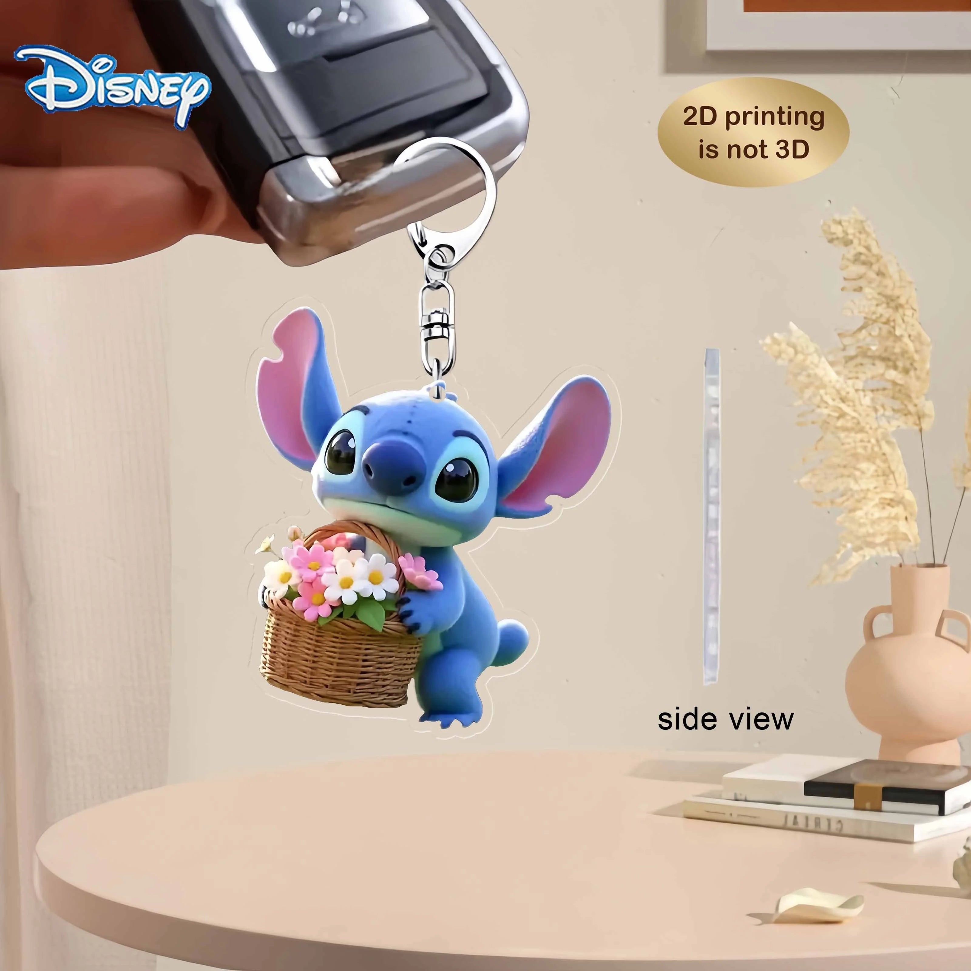 Porte-clés Lilo & Stitch Double Face Mignon 5cm