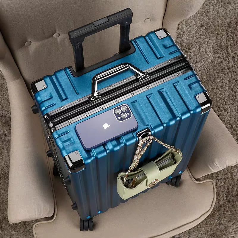 Valise Rigide Aluminium 20-26 avec Serrure et Roues