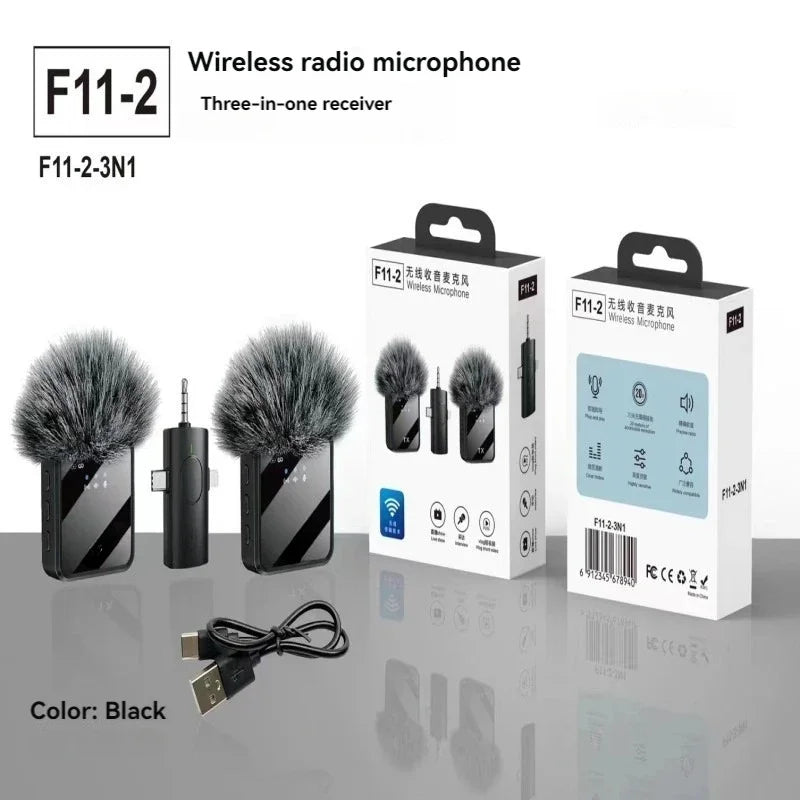 Microphone Lavalier 3 en 1 : Son Cristallin & Pratique