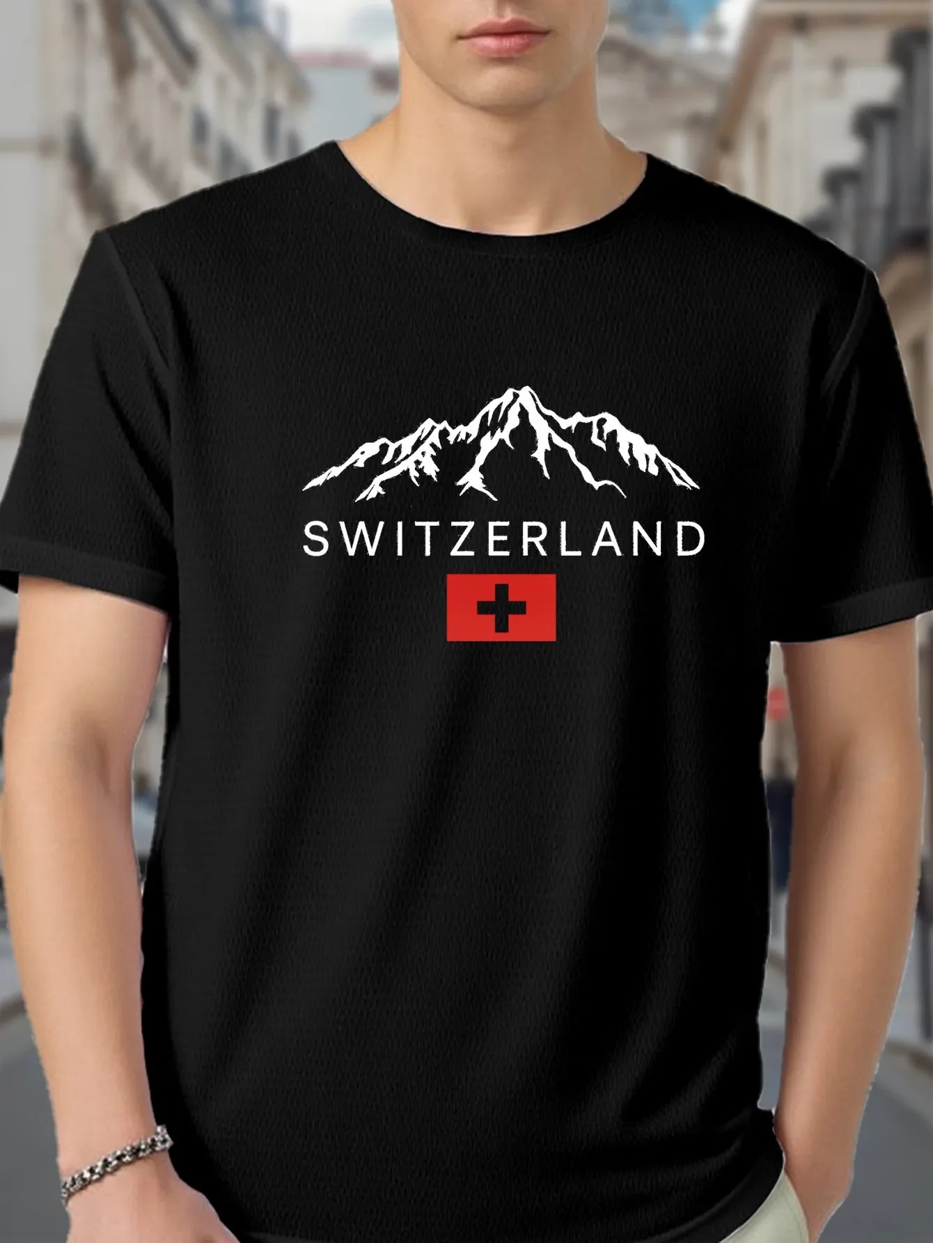 T-shirt été homme streetwear respirant