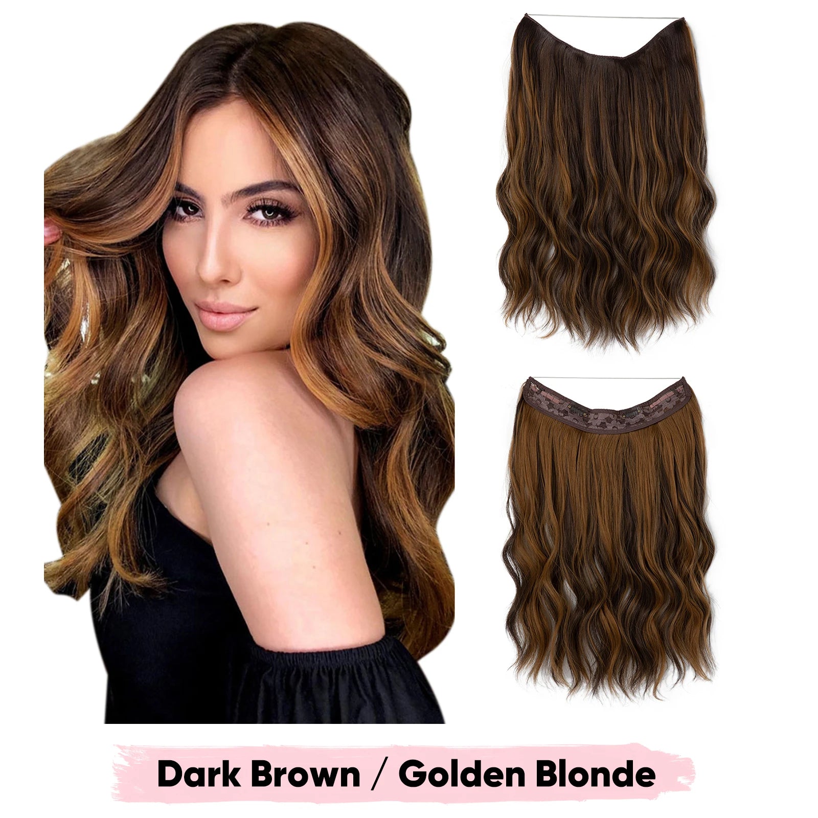 Extensions Clip-in SARLA - Ombre Blonde Naturelle