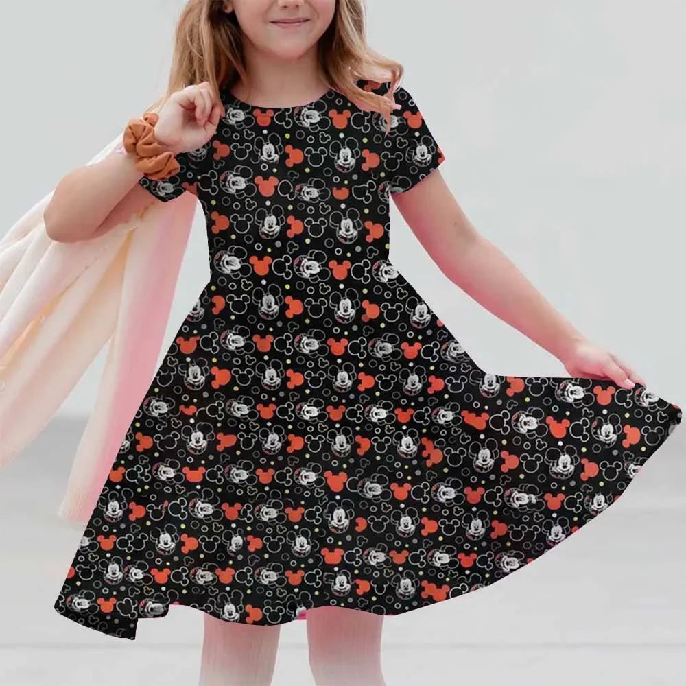 Robe Mini Mickey Princesse Été 2025 pour Filles